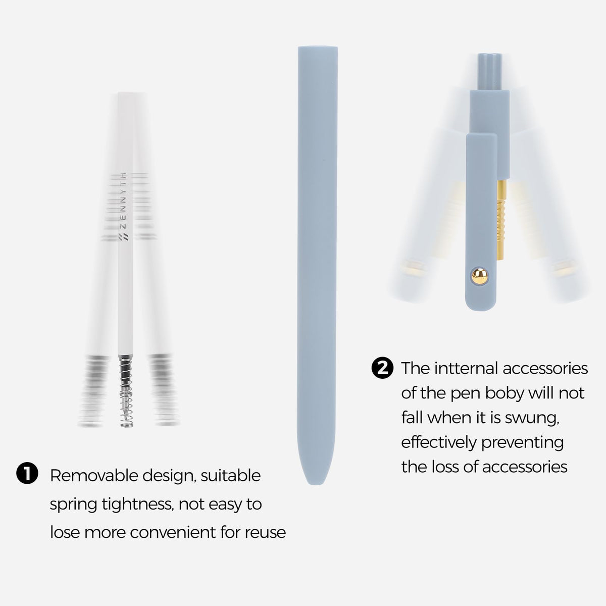 Ddaowanx Gel Pens,6 Pcs 0.5mm Retractable Quick Dry Black Ink Pens