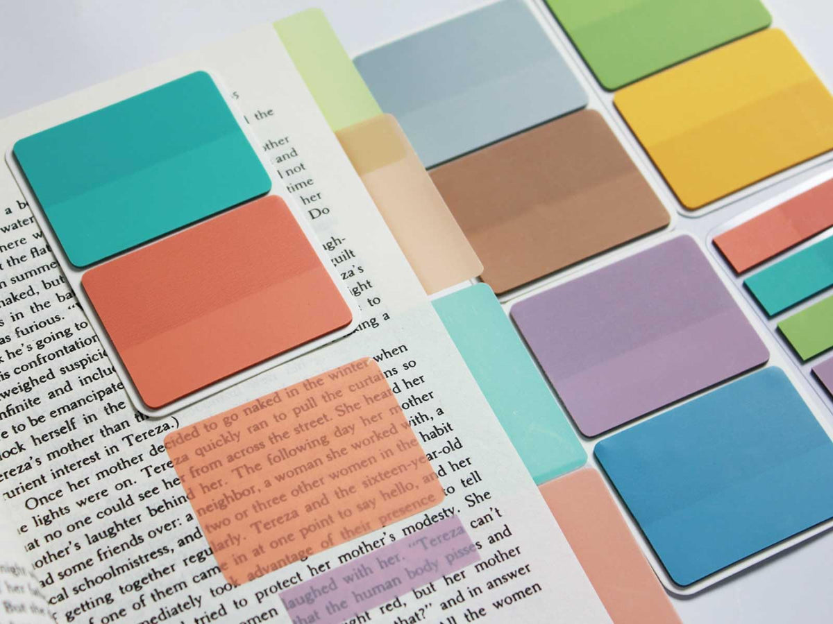ELII 500 PCS Tabs 2 Inch Book Tabs Sticky Index Tabs,File Tabs