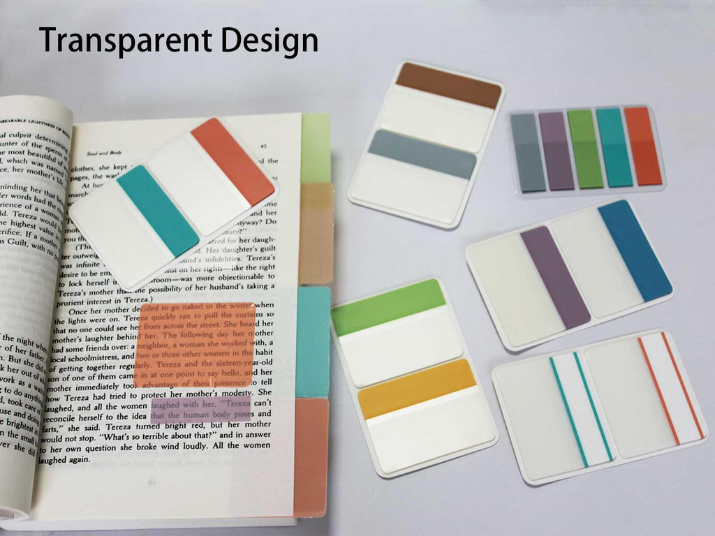 ELII 500 PCS Tabs 2 Inch Book Tabs Sticky Index Tabs,File Tabs