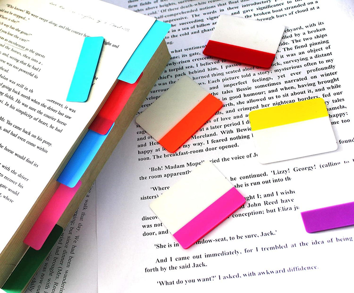 ELII 500 PCS Tabs 2 Inch Book Tabs Sticky Index Tabs,File Tabs