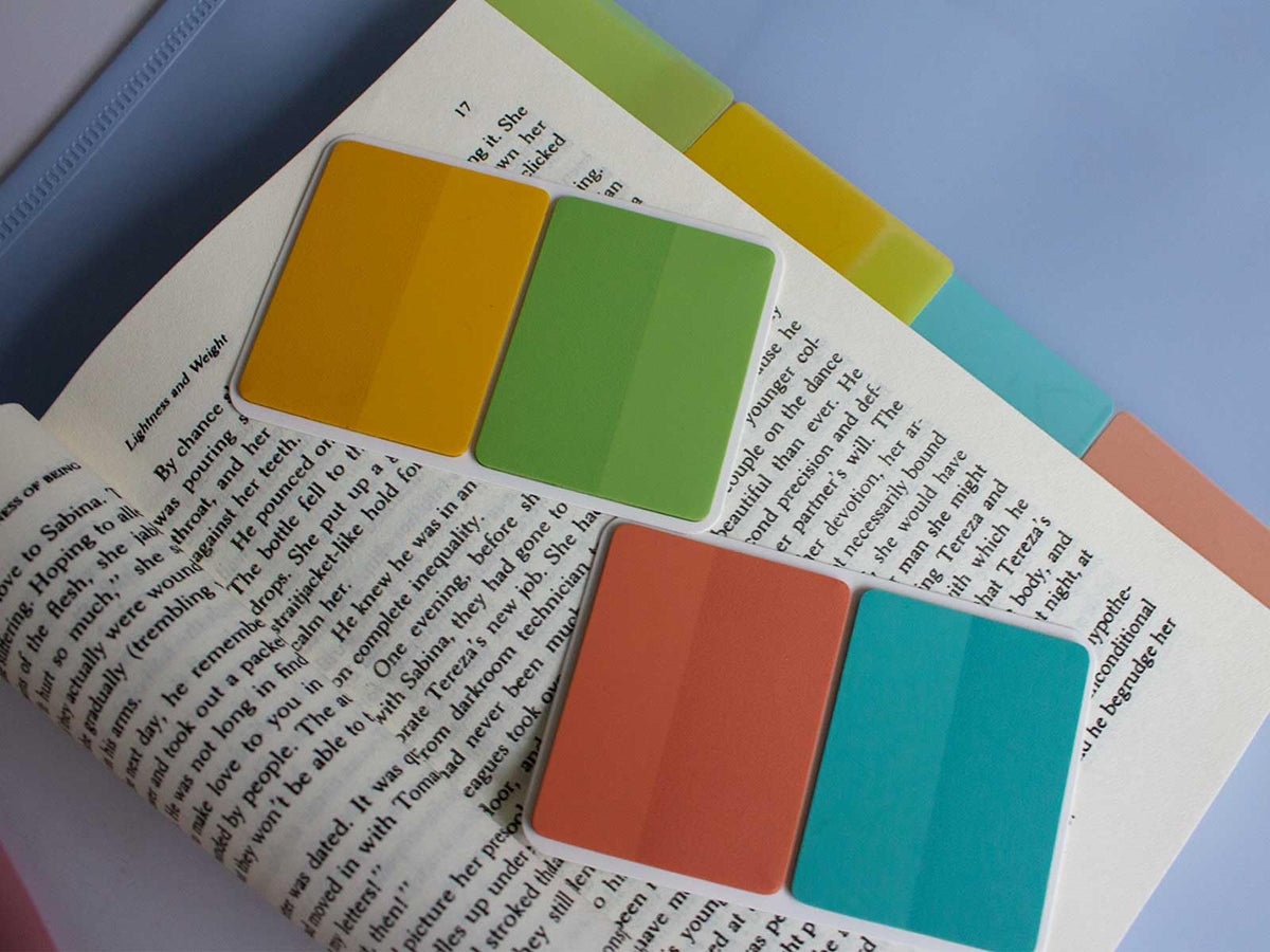ELII 500 PCS Tabs 2 Inch Book Tabs Sticky Index Tabs,File Tabs