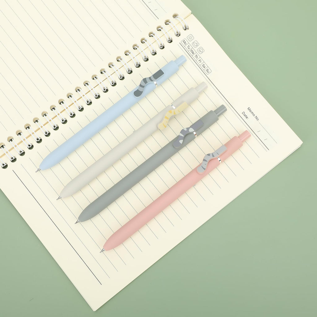 Ddaowanx Gel Pens,6 Pcs 0.5mm Retractable Quick Dry Black Ink Pens