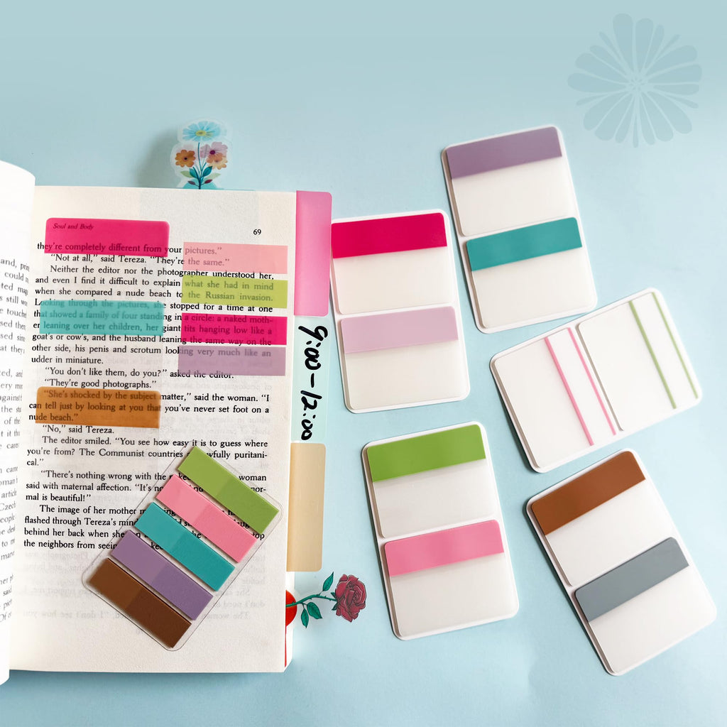 ELII 500 PCS Tabs 2 Inch Book Tabs Sticky Index Tabs,File Tabs
