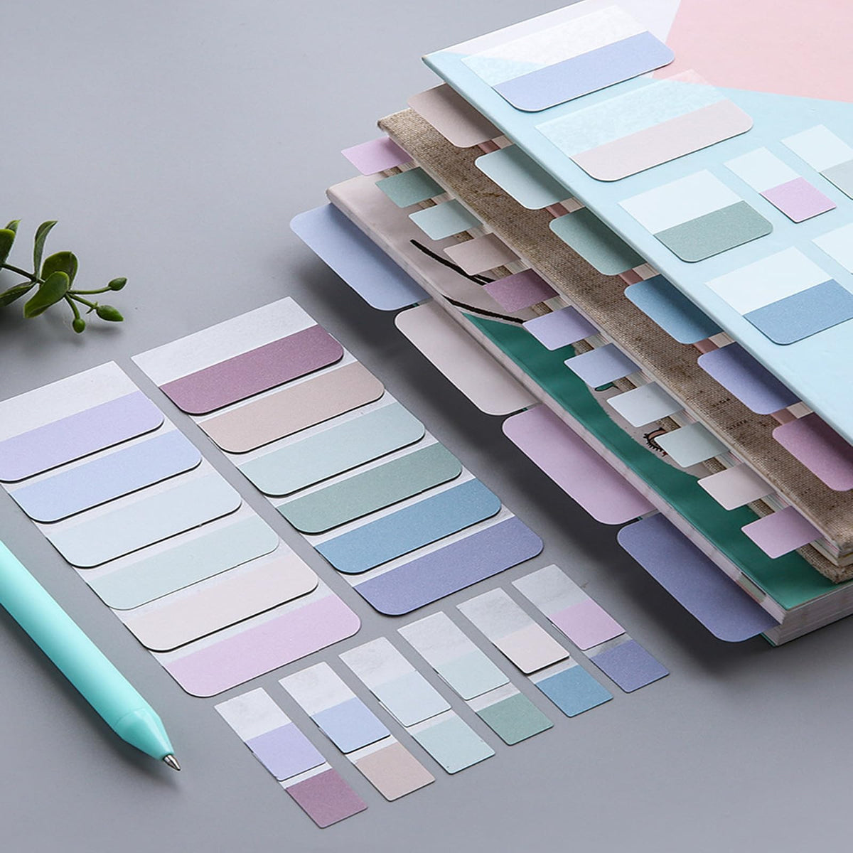 ELII 500 PCS Tabs 2 Inch Book Tabs Sticky Index Tabs,File Tabs