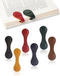 6 PCS Magnetic Leather Bookmarks for Men Women Book Lovers
