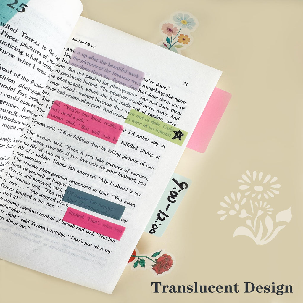 ELII 500 PCS Tabs 2 Inch Book Tabs Sticky Index Tabs,File Tabs