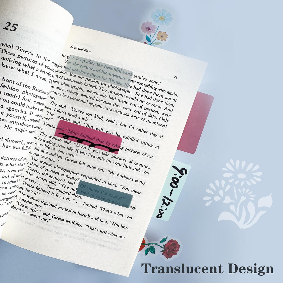 ELII 500 PCS Tabs 2 Inch Book Tabs Sticky Index Tabs,File Tabs