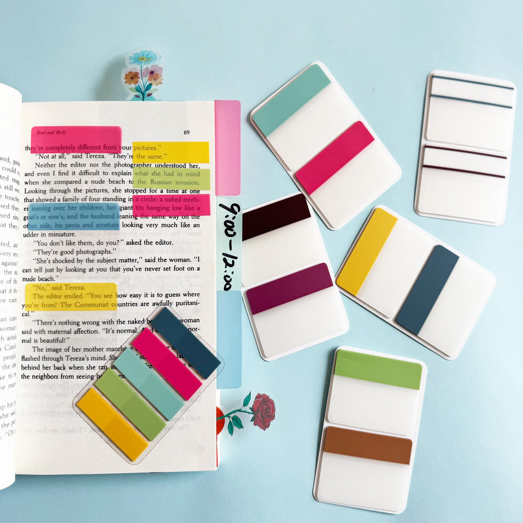 ELII 500 PCS Tabs 2 Inch Book Tabs Sticky Index Tabs,File Tabs