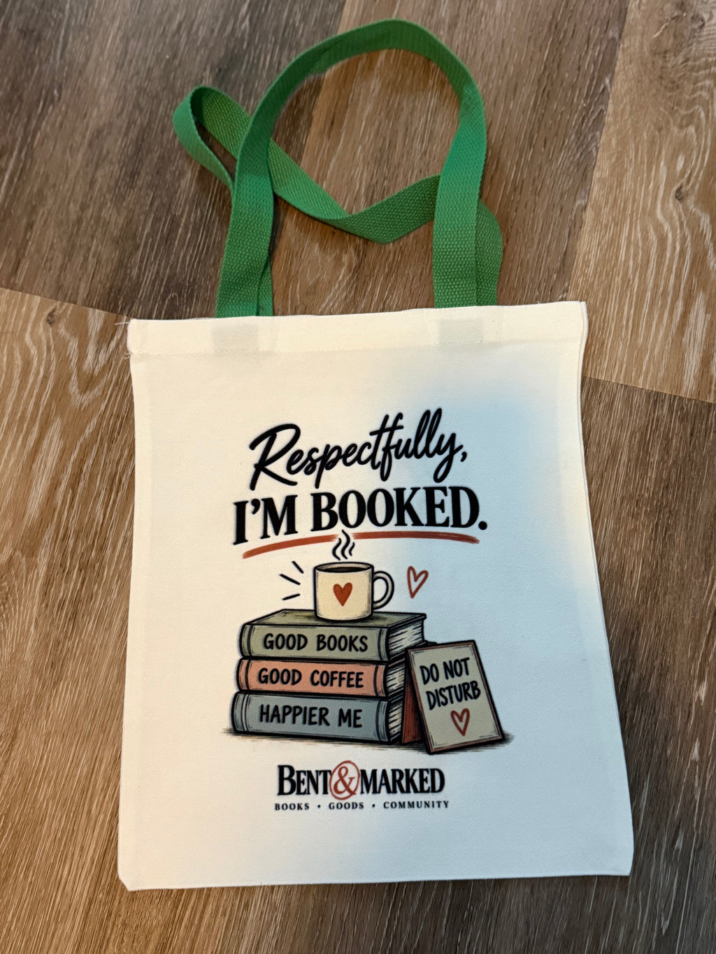 Respectfully, I'm Booked Canvas Tote Bag